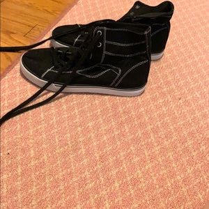 Black sneakers